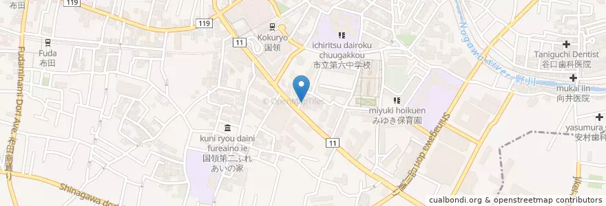Mapa de ubicacion de 3-15 en اليابان, 東京都, 調布市.