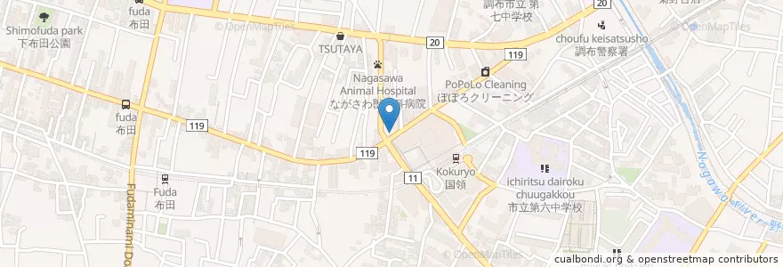 Mapa de ubicacion de 3-8 en Japón, Tokio, Chofu.