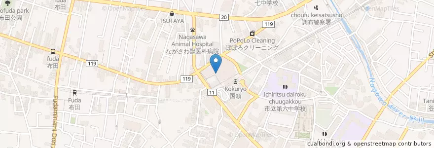 Mapa de ubicacion de 3-7その2 en 日本, 東京都, 調布市.