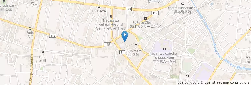 Mapa de ubicacion de 3-8その2 en Jepun, 東京都, 調布市.
