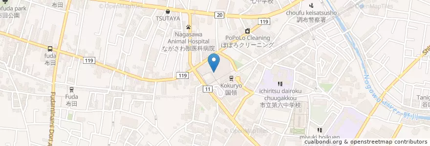 Mapa de ubicacion de 3-9 en 日本, 東京都, 調布市.