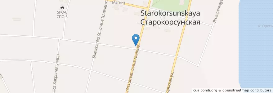 Mapa de ubicacion de Сбербанк en Russland, Föderationskreis Südrussland, Region Krasnodar, Городской Округ Краснодар.