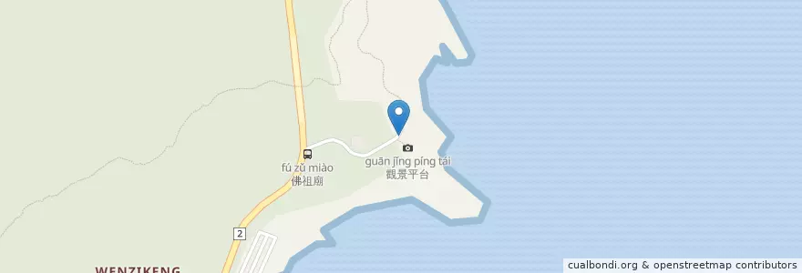 Mapa de ubicacion de 龍洞灣岬步道停車場 en 臺灣.