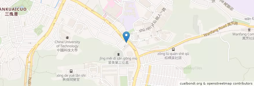 Mapa de ubicacion de 陳啟義眼科專科 en Tayvan, 新北市, Taipei, 文山區.