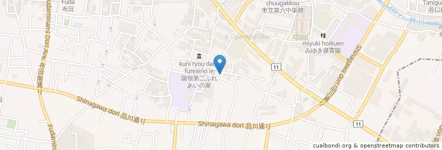 Mapa de ubicacion de 5-14 en Japon, Tokyo, 調布市.