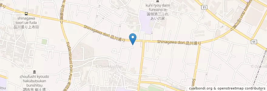 Mapa de ubicacion de 6-13 en Giappone, Tokyo, 調布市.