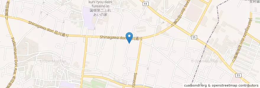 Mapa de ubicacion de 6-19 en 日本, 東京都, 調布市.