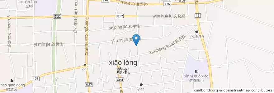 Mapa de ubicacion de 阿安牛肉湯-佳里總店 en تایوان, 臺南市, 佳里區.
