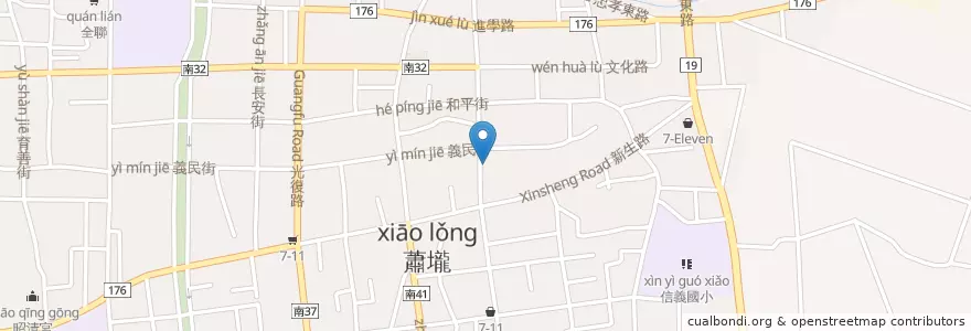 Mapa de ubicacion de 順福牛肉湯 en 臺灣, 臺南市, 佳里區.