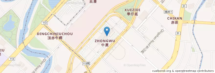 Mapa de ubicacion de Starbucks en 臺灣, 桃園市, 中壢區.