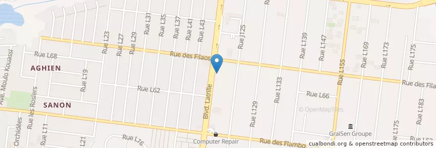 Mapa de ubicacion de Pharmacie Saint Gabriel en 科特迪瓦, 阿比让, Cocody.