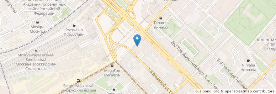 Mapa de ubicacion de Медсемья en روسيا, Центральный Федеральный Округ, Москва, Центральный Административный Округ, Тверской Район.