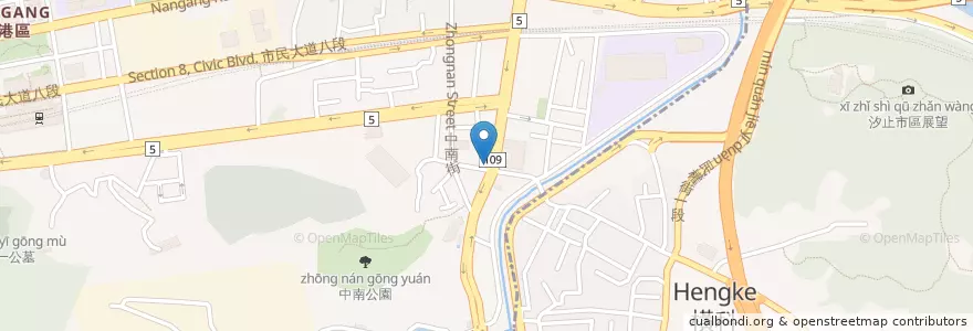 Mapa de ubicacion de 85度C en 臺灣, 新北市, 臺北市, 南港區.