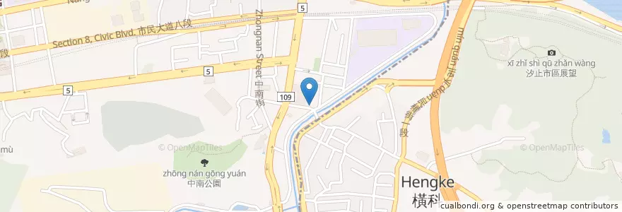 Mapa de ubicacion de 快炒屋 en تایوان, 新北市, تایپه, 南港區.