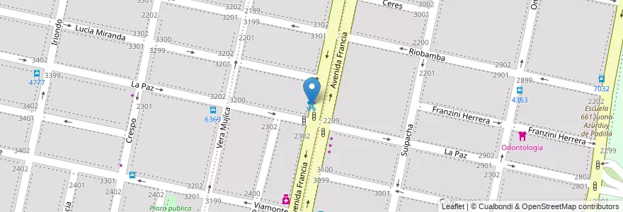 Mapa de ubicacion de 29 - Barrio Parque en Argentinië, Santa Fe, Departamento Rosario, Municipio De Rosario, Rosario.
