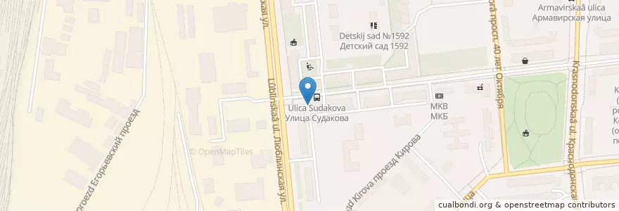 Mapa de ubicacion de Отделение связи №109382 en Russia, Distretto Federale Centrale, Москва, Юго-Восточный Административный Округ, Район Люблино.
