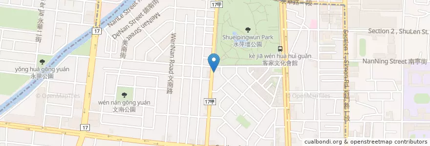 Mapa de ubicacion de 日新牙科診所 en 臺灣, 臺南市.