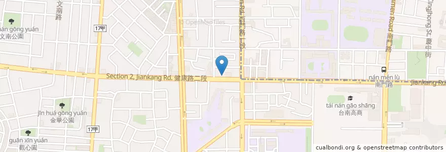 Mapa de ubicacion de 柴記當歸鴨 en Tayvan, 臺南市, 南區.