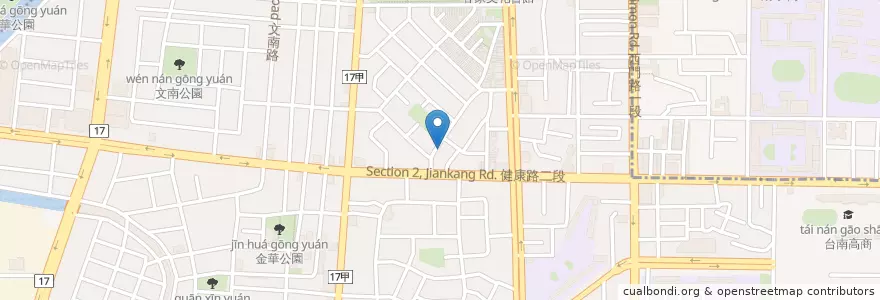 Mapa de ubicacion de 黃水吉中醫診所 en Тайвань, Тайнань, 南區.