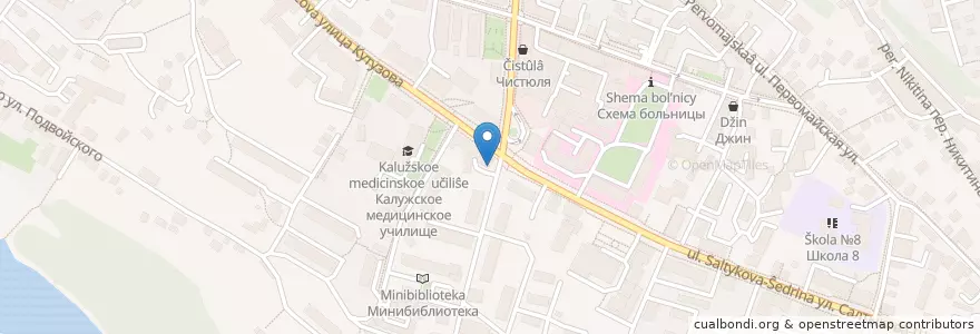 Mapa de ubicacion de Аптека Вита en Russia, Distretto Federale Centrale, Калужская Область, Городской Округ Калуга.