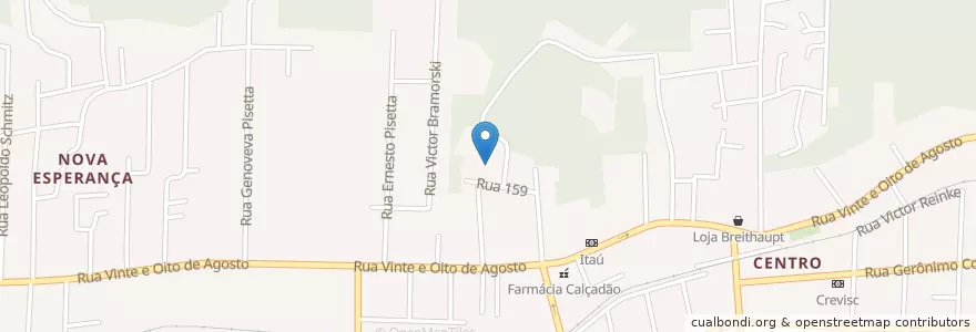 Mapa de ubicacion de Hospital Padre Mathias Stein en Brazil, Jižní Region, Santa Catarina, Região Geográfica Intermediária De Joinville, Microrregião De Joinville, Guaramirim.