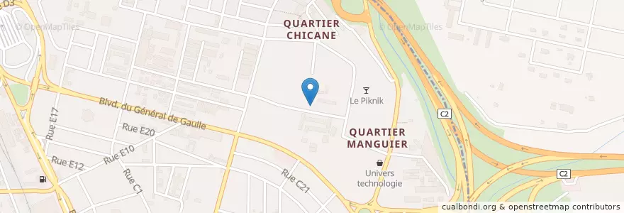Mapa de ubicacion de Groupe scolaaire Le petit Faon en ساحل عاج, آبیجان, Adjamé.