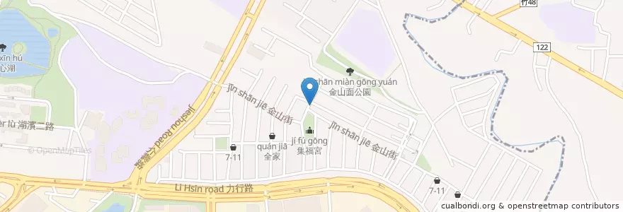 Mapa de ubicacion de 韭菜盒子 en 台湾, 台湾省, 新竹市, 東区.