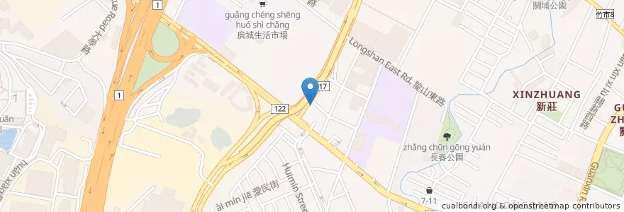 Mapa de ubicacion de 直達咖啡 en Taiwan, Taiwan, Hsinchu, 東區.
