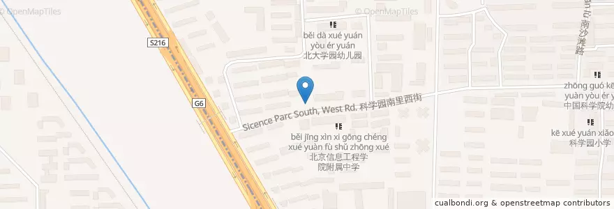 Mapa de ubicacion de 渝粥美食 en China, Peking, Hebei, 朝阳区 / Chaoyang.