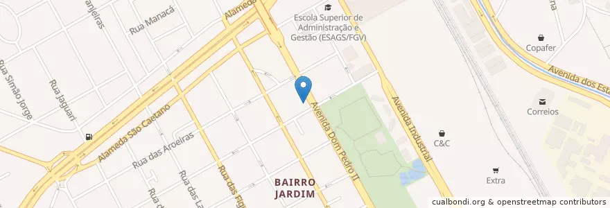 Mapa de ubicacion de Habib's en Brasil, Región Sudeste, San Pablo, Região Geográfica Intermediária De São Paulo, Região Metropolitana De São Paulo, Região Imediata De São Paulo, Santo André.