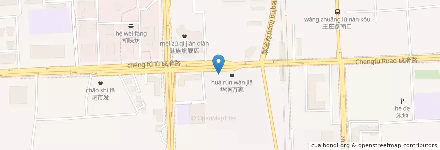 Mapa de ubicacion de 迷你站奶茶专门店 en China, Pequim, Hebei, 海淀区.