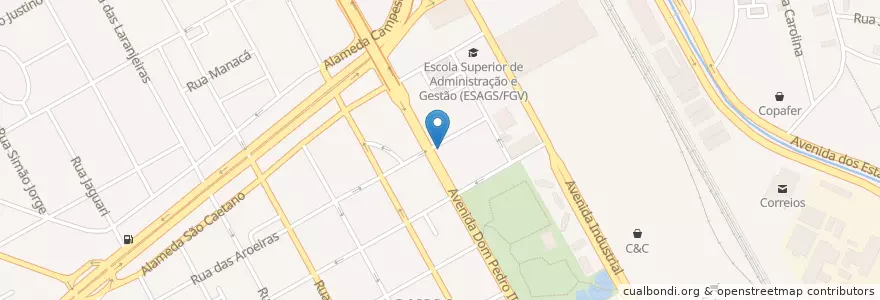 Mapa de ubicacion de Mandacaru en Brasil, Región Sudeste, San Pablo, Região Geográfica Intermediária De São Paulo, Região Metropolitana De São Paulo, Região Imediata De São Paulo, Santo André.