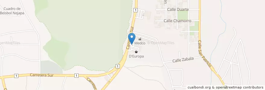 Mapa de ubicacion de Casa del Café en ニカラグア, マナグア県, Managua (Municipio).