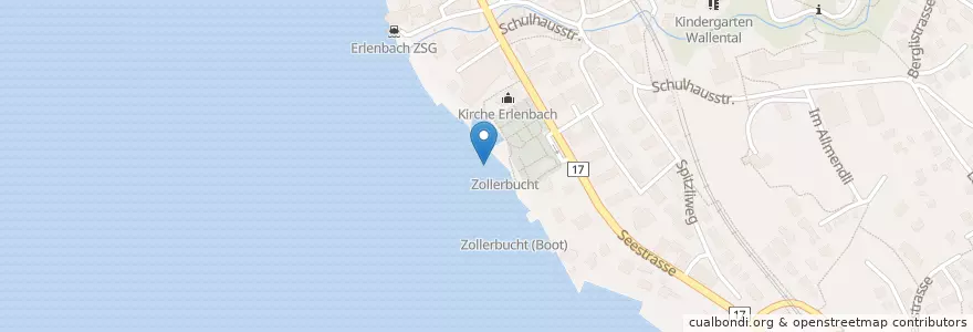 Mapa de ubicacion de Malin en Suisse, Zurich, Bezirk Meilen, Erlenbach (Zh).