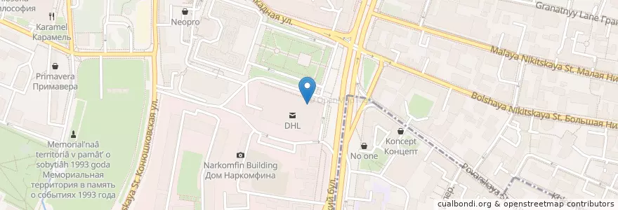 Mapa de ubicacion de Selfie en Rusland, Centraal Federaal District, Moskou, Центральный Административный Округ, Пресненский Район.