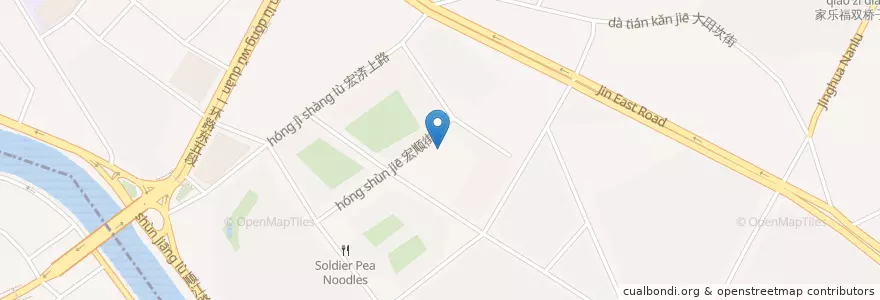 Mapa de ubicacion de 骄子小学 en China, Sichuan, 成都市, 锦江区 (Jinjiang), 牛市口街道 / Niushikou, 莲新街道 / Lianxin.