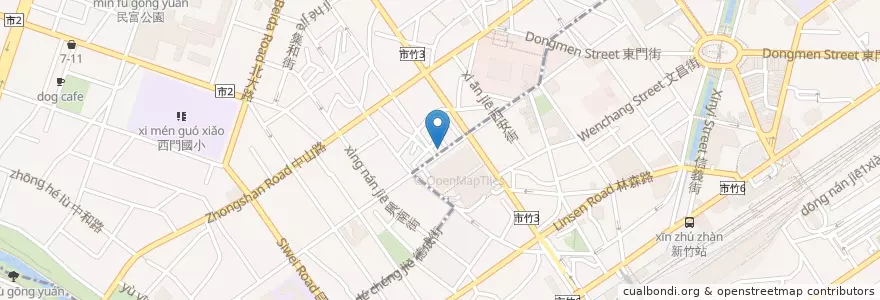 Mapa de ubicacion de 法豆 Fadow Cafe en Taiwan, Provincia Di Taiwan, Hsinchu.