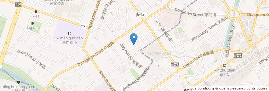 Mapa de ubicacion de Zebra Salsa en 臺灣, 臺灣省, 新竹市, 北區.