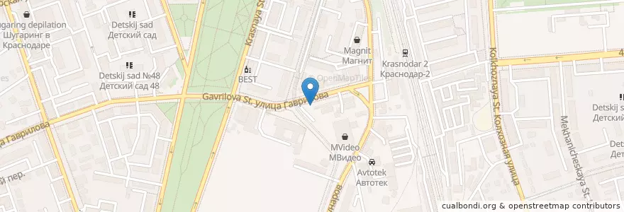 Mapa de ubicacion de YaMas en Russland, Föderationskreis Südrussland, Region Krasnodar, Городской Округ Краснодар.