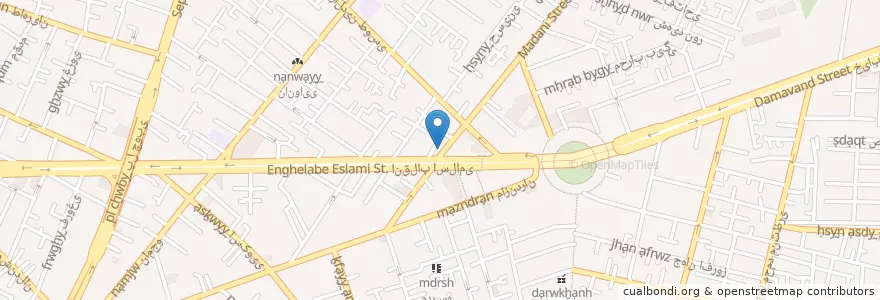 Mapa de ubicacion de ایستگاه شماره ۲ آتش نشانی en İran, Tahran Eyaleti, شهرستان تهران, Tahran, بخش مرکزی شهرستان تهران.
