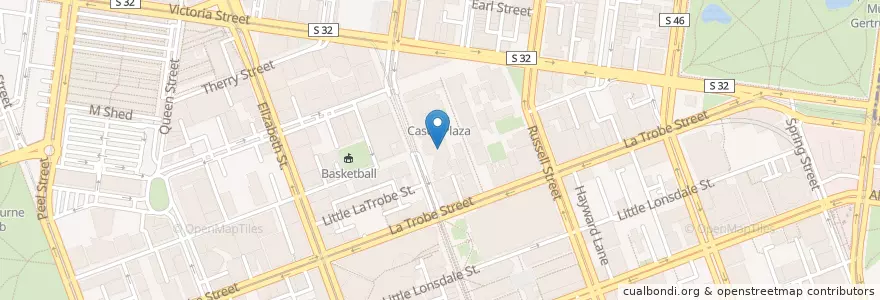 Mapa de ubicacion de RMIT Swanston Library en Australia, Victoria, City Of Melbourne.