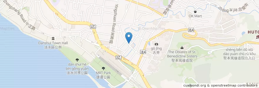 Mapa de ubicacion de 窩浩斯 en Taiwan, Nuova Taipei, Distretto Di Tamsui.