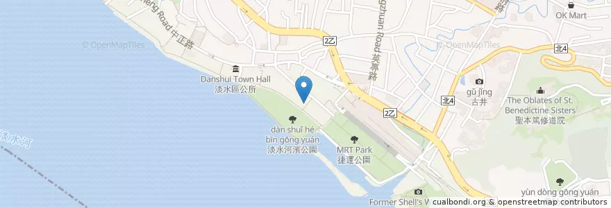 Mapa de ubicacion de 和衷宮 en Taiwan, 新北市, 淡水區.