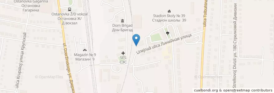 Mapa de ubicacion de Аптека-1 en Russia, Distretto Federale Centrale, Oblast' Di Voronež, Россошанский Район, Городское Поселение Россошь.