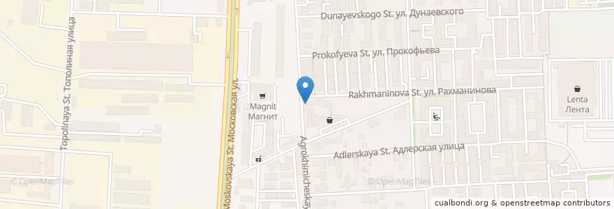 Mapa de ubicacion de Аптека 24ч en روسيا, منطقة فيدرالية جنوبية, منطقة كراسنودار, Городской Округ Краснодар.