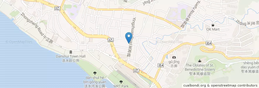 Mapa de ubicacion de 台G店 en Tayvan, 新北市, 淡水區.