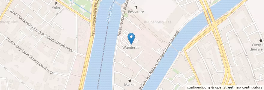 Mapa de ubicacion de Wunderbar en Rusya Federasyonu, Центральный Федеральный Округ, Москва, Центральный Административный Округ.