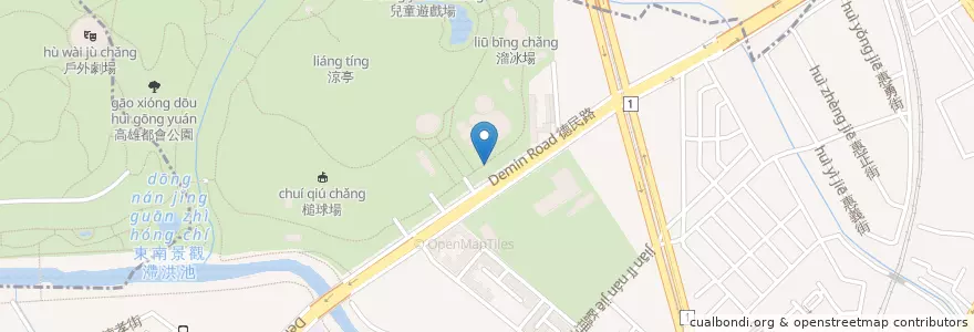 Mapa de ubicacion de 機車停車場 en 臺灣, 高雄市, 楠梓區.