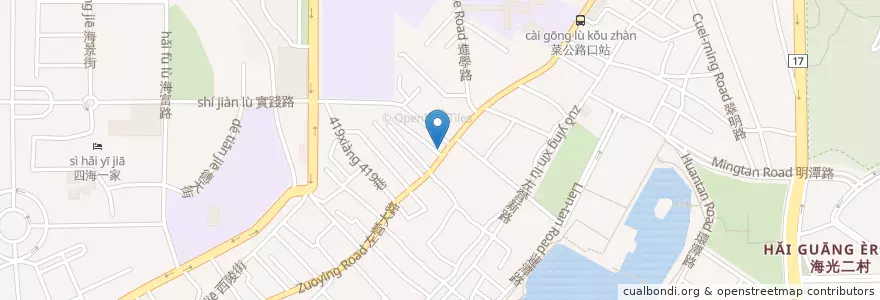 Mapa de ubicacion de 林淳生診所 en Taiwan, Kaohsiung, Zuoying District.