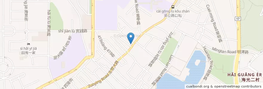 Mapa de ubicacion de 正心藥師藥局 en 臺灣, 高雄市, 左營區.